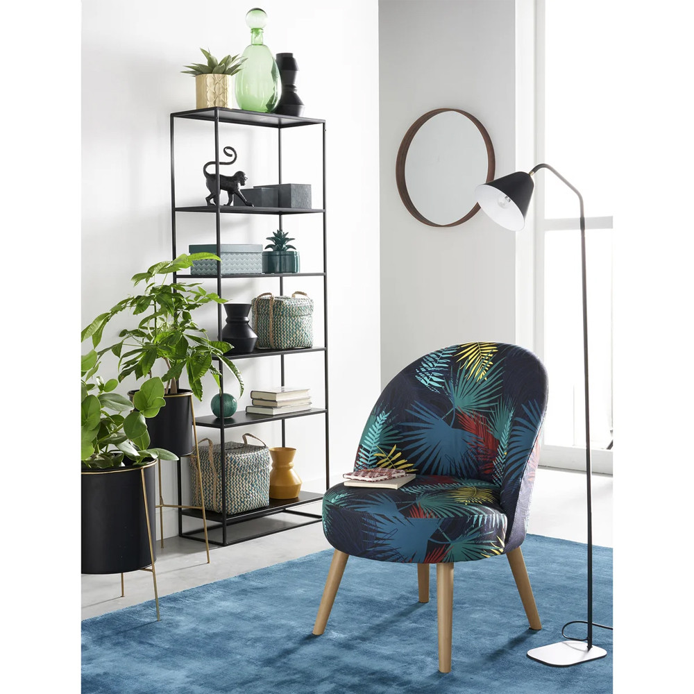 Металлический стеллаж Menzie Black Wide Metal Rack