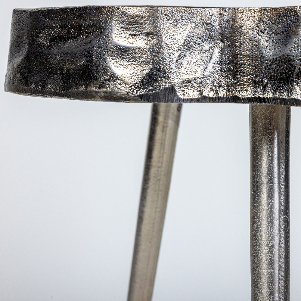 Металлический столик со столешницей в виде слеба Slabby