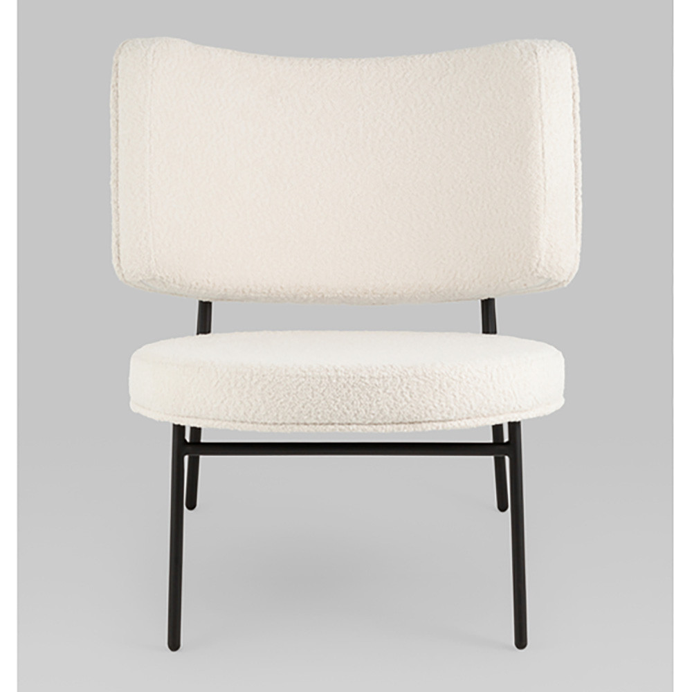 Мини-кресло District Lounge букле белый