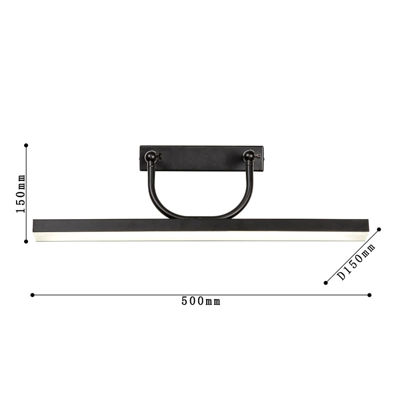 Минималистичный потолочный светильник Trumpet tube Black