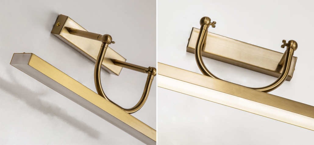 Минималистичный потолочный светильник Trumpet tube Gold