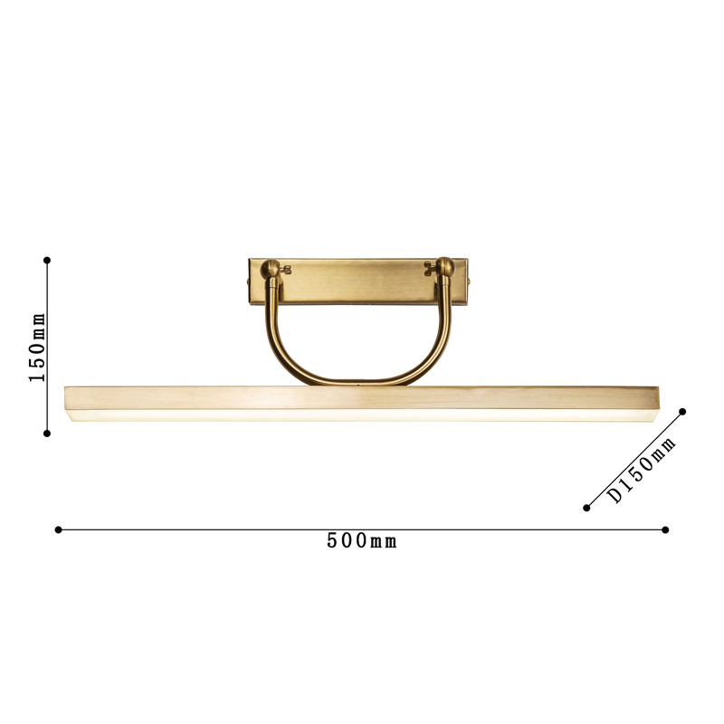 Минималистичный потолочный светильник Trumpet tube Gold