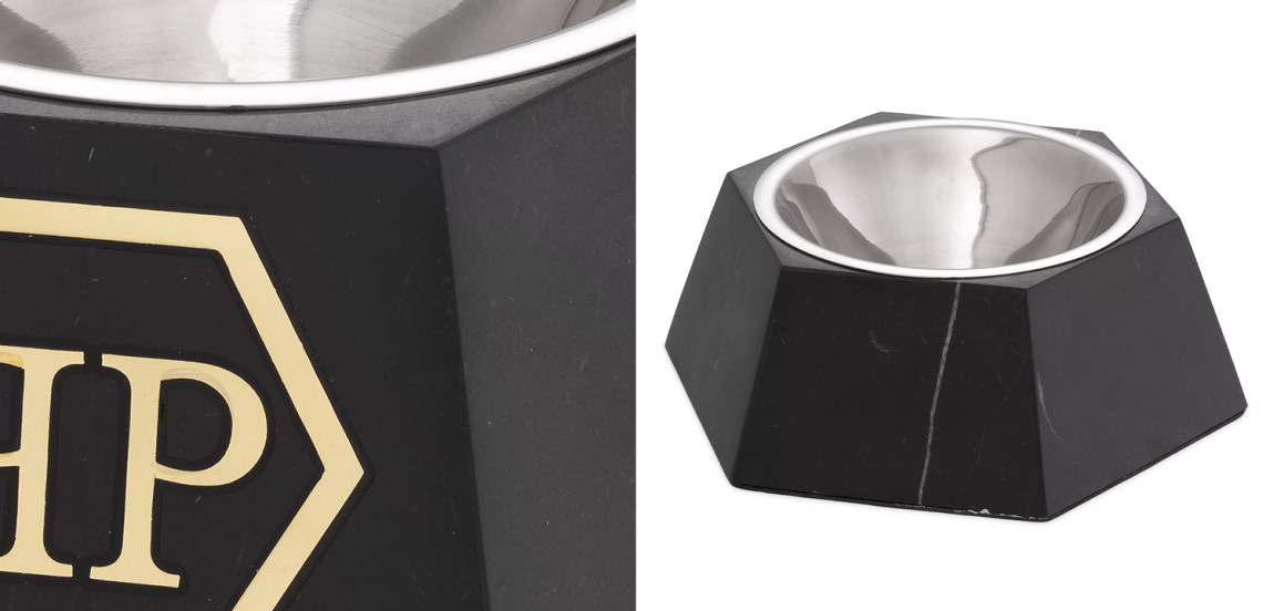 Миска для корма Philipp Plein Dog Food bowl Nice L Black