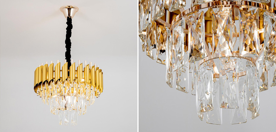 Многоярусная люстра Empire Crystal Gold&Silver