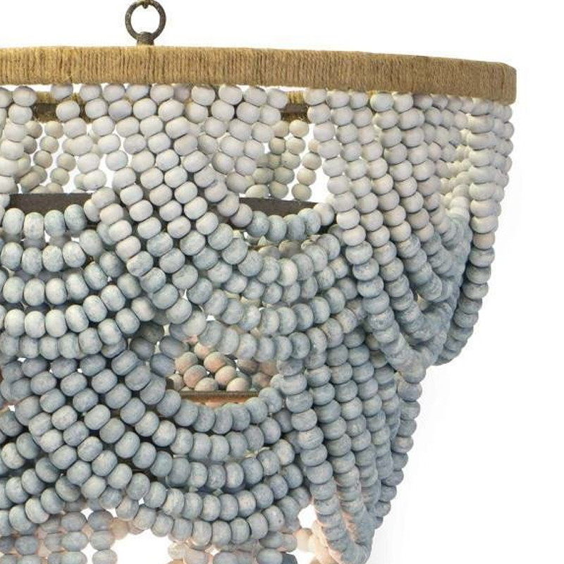 Многоярусная люстра украшенная круглыми бусами Gradient Grey Chandelier