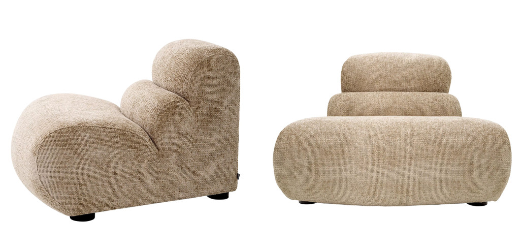 Модульный диван Eichholtz Sofa Lindau Outside Corner Sand