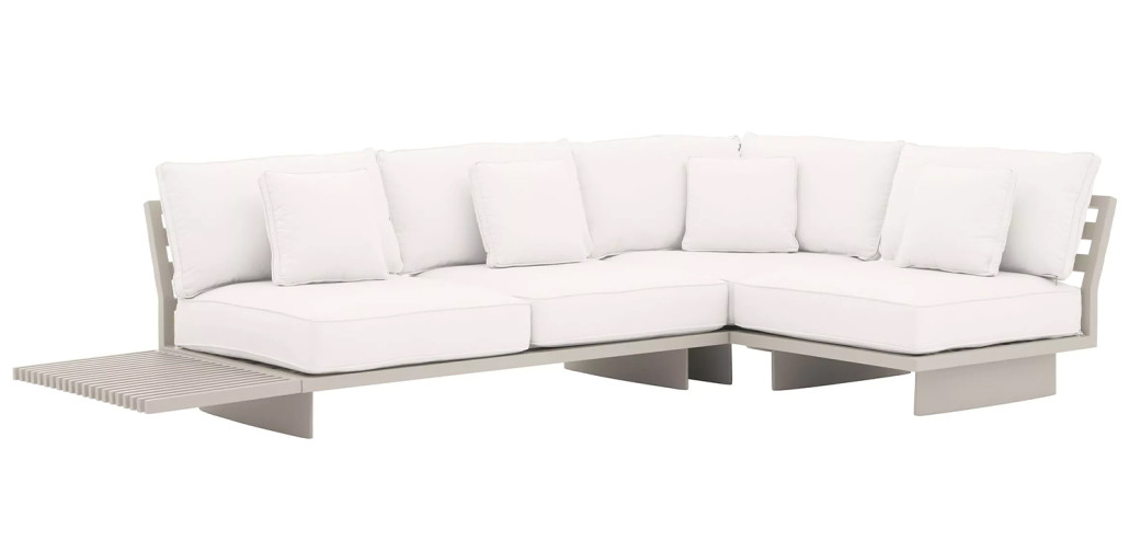 Модульный диван Eichholtz Sofa Royal Palm Белый Бежевый