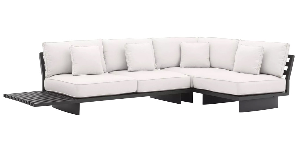 Модульный диван Eichholtz Sofa Royal Palm Белый Черный