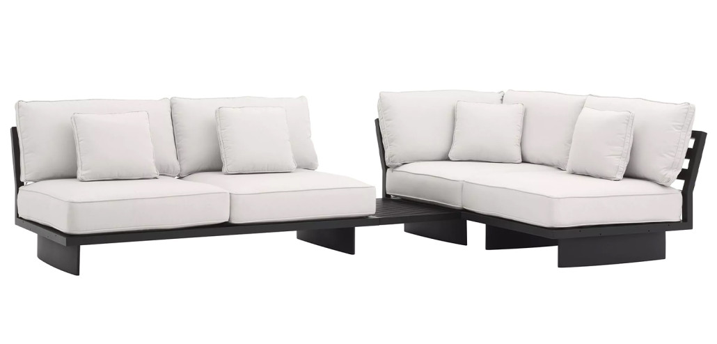 Модульный диван Eichholtz Sofa Royal Palm Белый Черный