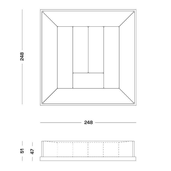 Модульный дизайнерский диван Rumble Modular Sofa