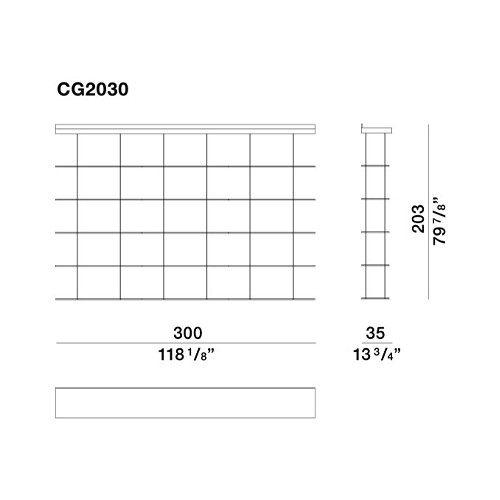Модульный навесной стеллаж GRADUATE Bookshelves