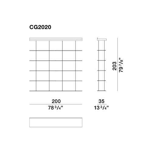 Модульный навесной стеллаж GRADUATE Bookshelves