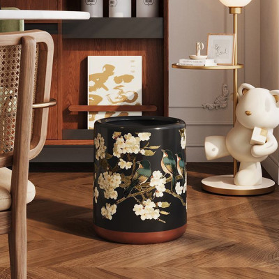 Мусорное ведро в китайском стиле Flower Trash Can