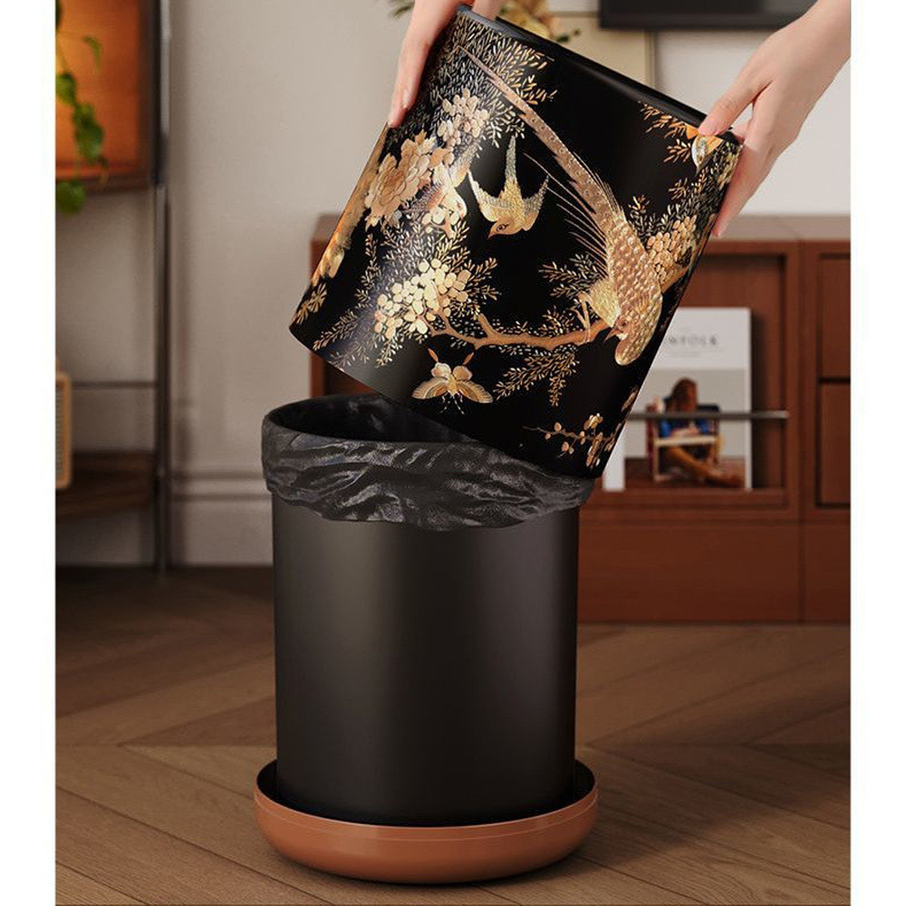 Мусорное ведро в китайском стиле Flower Trash Can