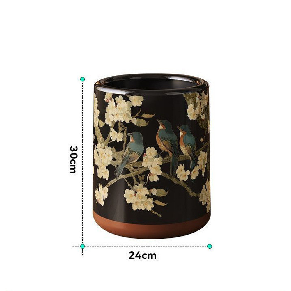 Мусорное ведро в китайском стиле Flower Trash Can