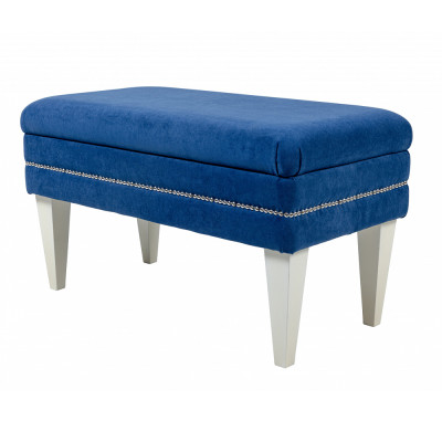 Мягкая банкетка с зоной для хранения Casket Blue