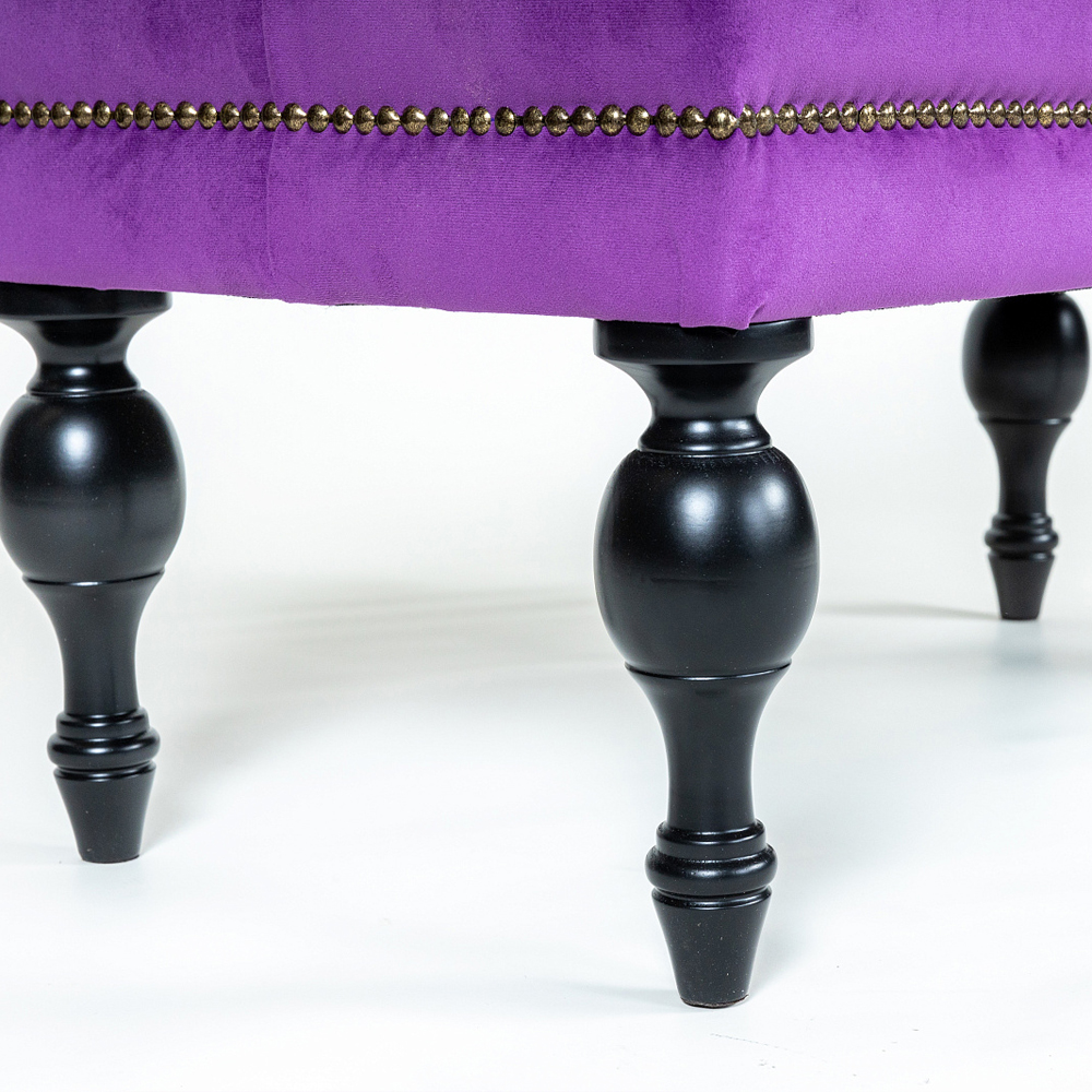 Мягкая банкетка с зоной для хранения Casket Violet