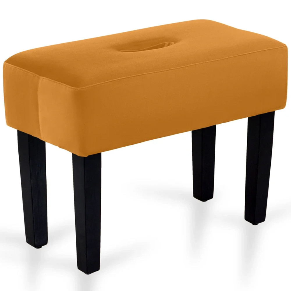 Мягкий пуф на черных ножках Winton Pouf