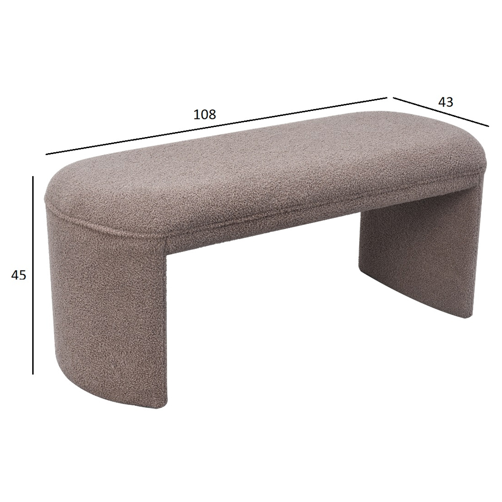 Мягкий пуф из искусственного меха Pelage