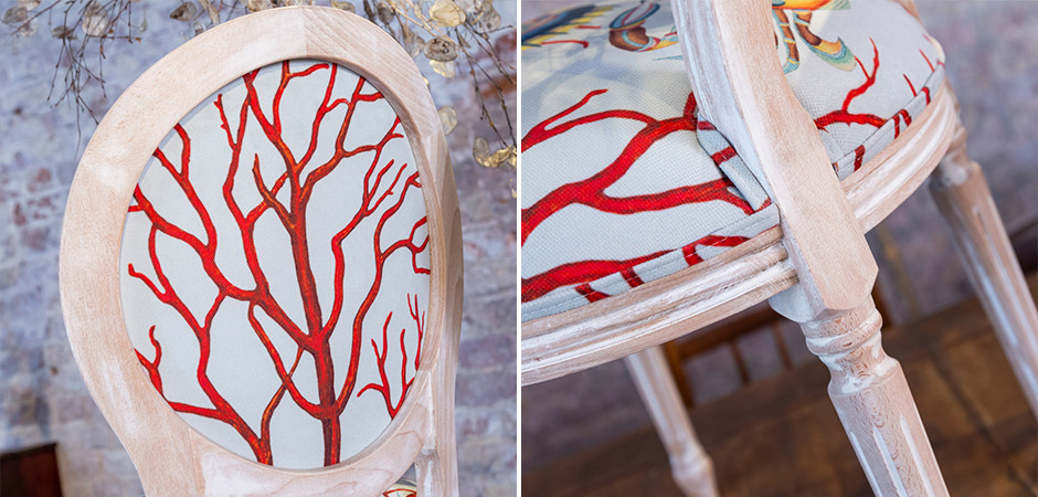 Мягкий стул Seabed Print 11