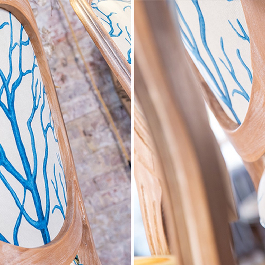 Мягкий стул Seabed Print 2