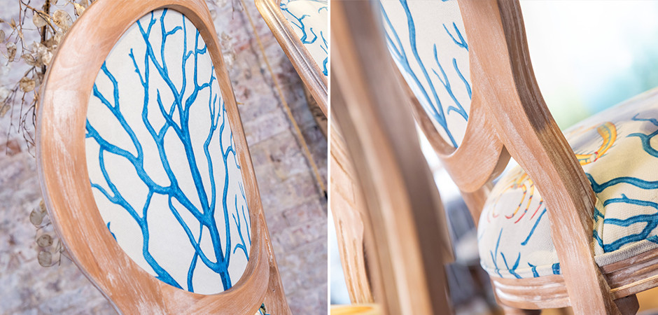 Мягкий стул Seabed Print 2