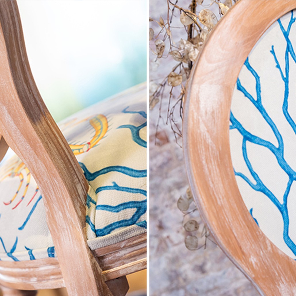 Мягкий стул Seabed Print 6