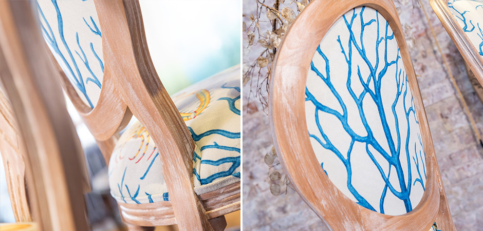 Мягкий стул Seabed Print 6