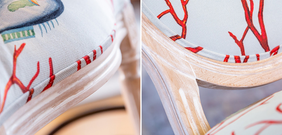 Мягкий стул Seabed Print 7