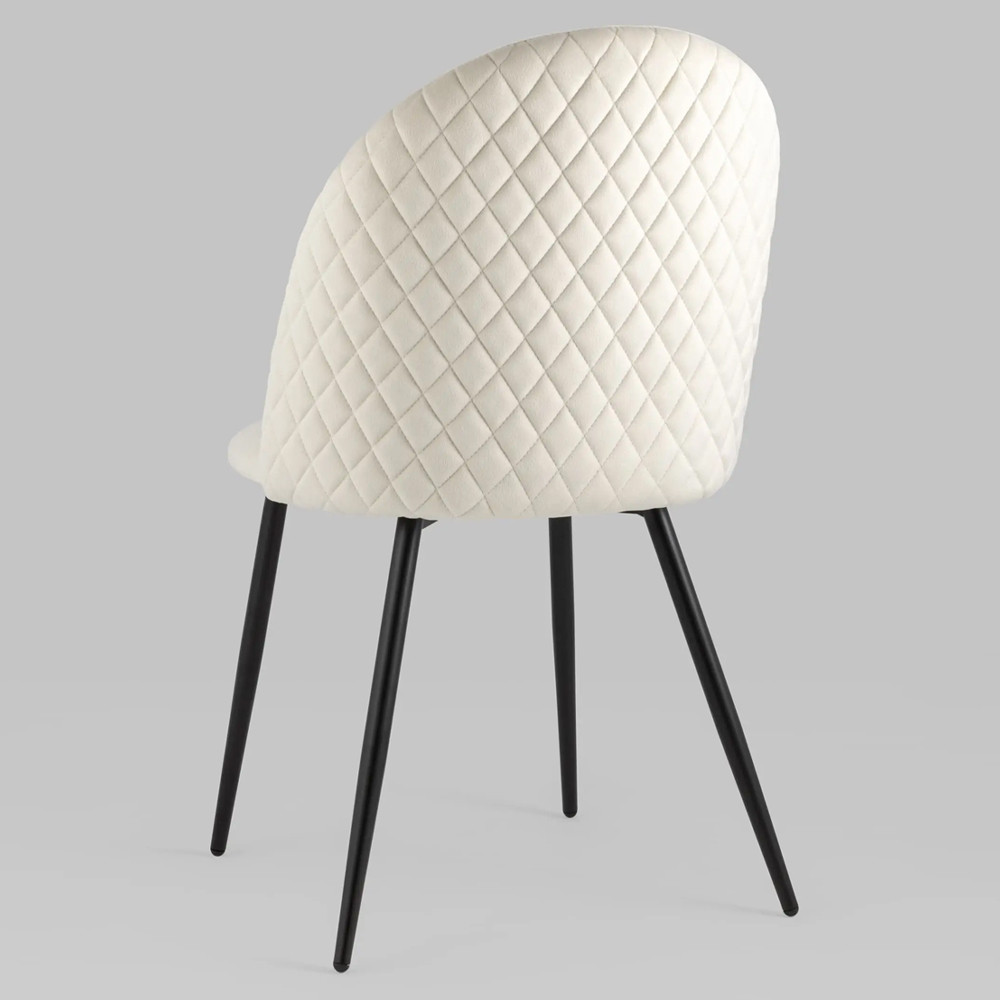 Мягкий стул в бежевом велюре Miruna Chair