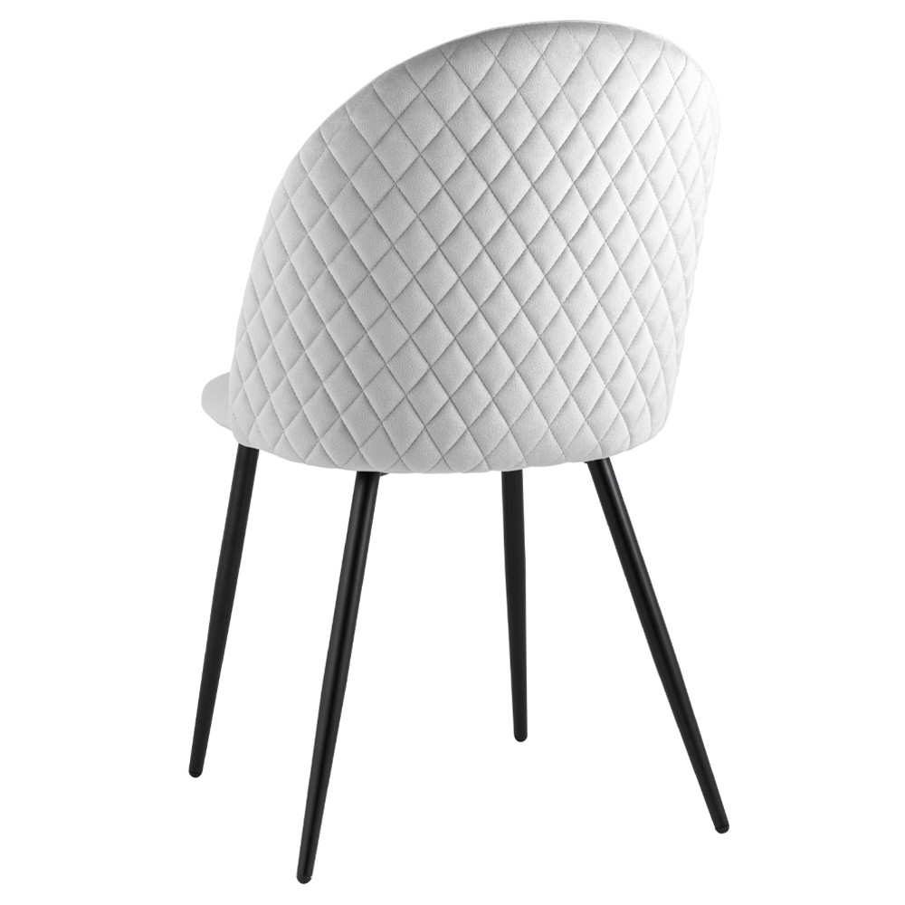 Мягкий стул в сером велюре Miruna Chair