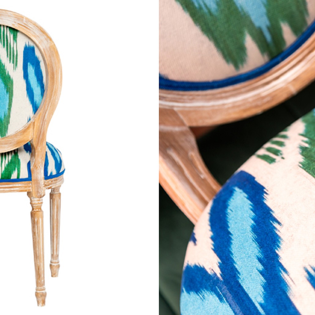 Мягкий стул с узором Ikat Pattern