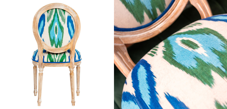 Мягкий стул с узором Ikat Pattern