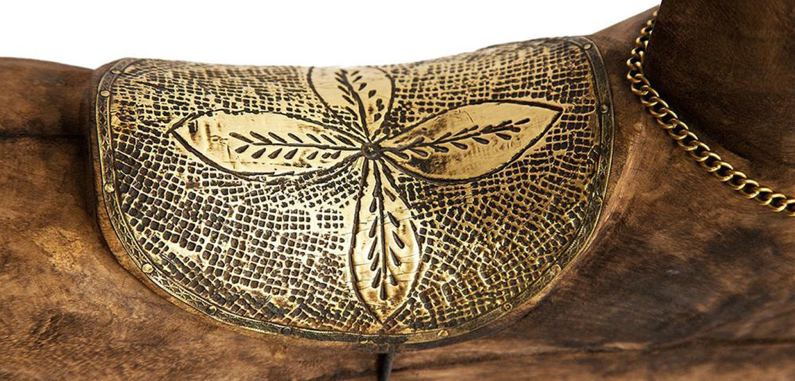 Набор из трёх лошадок дерево манго