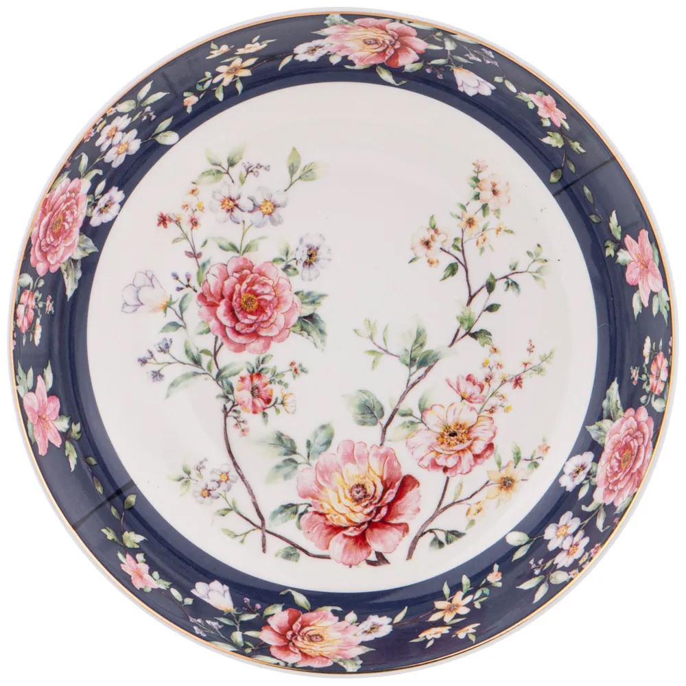 Набор посуды обеденный из фарфора на 6 персон 18 предметов Flower Porcelain Collection