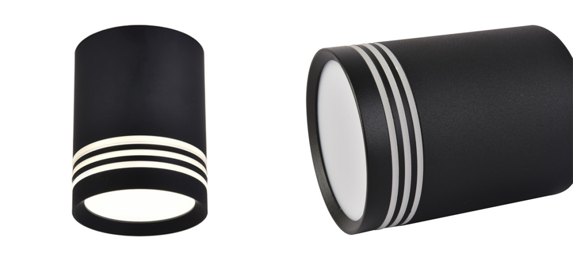 Накладной черный спот Pointo Three