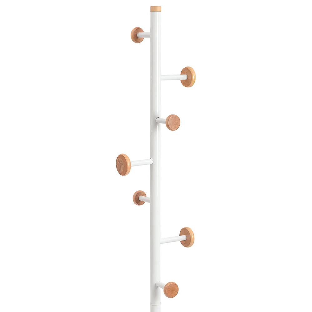 Напольная вешалка из древесины бука Unique Shaped Furniture Floor Hanger White