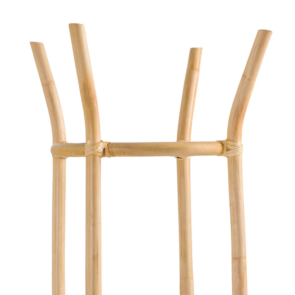 Напольная вешалка с корзиной из ротанга Trina Wicker Floor Hanger