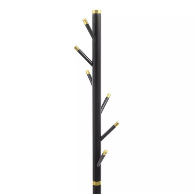 Напольная вешалка чёрная с золотистыми элементами Branches Hangers