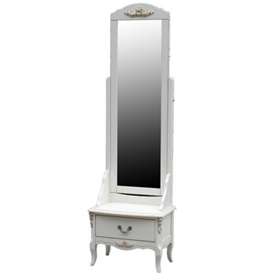 Напольное зеркало в стиле прованс с тумбочкой Valensole Mirror