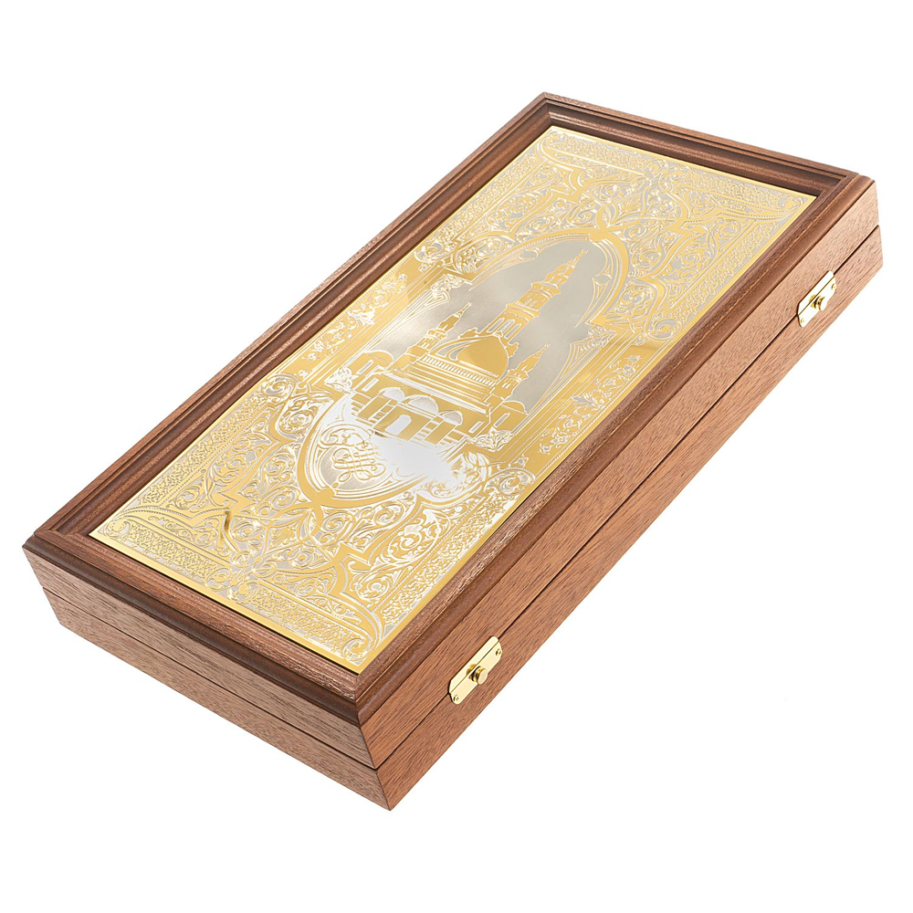 Нарды настольные из натурального камня лазурит и долерит Backgammon from Stone
