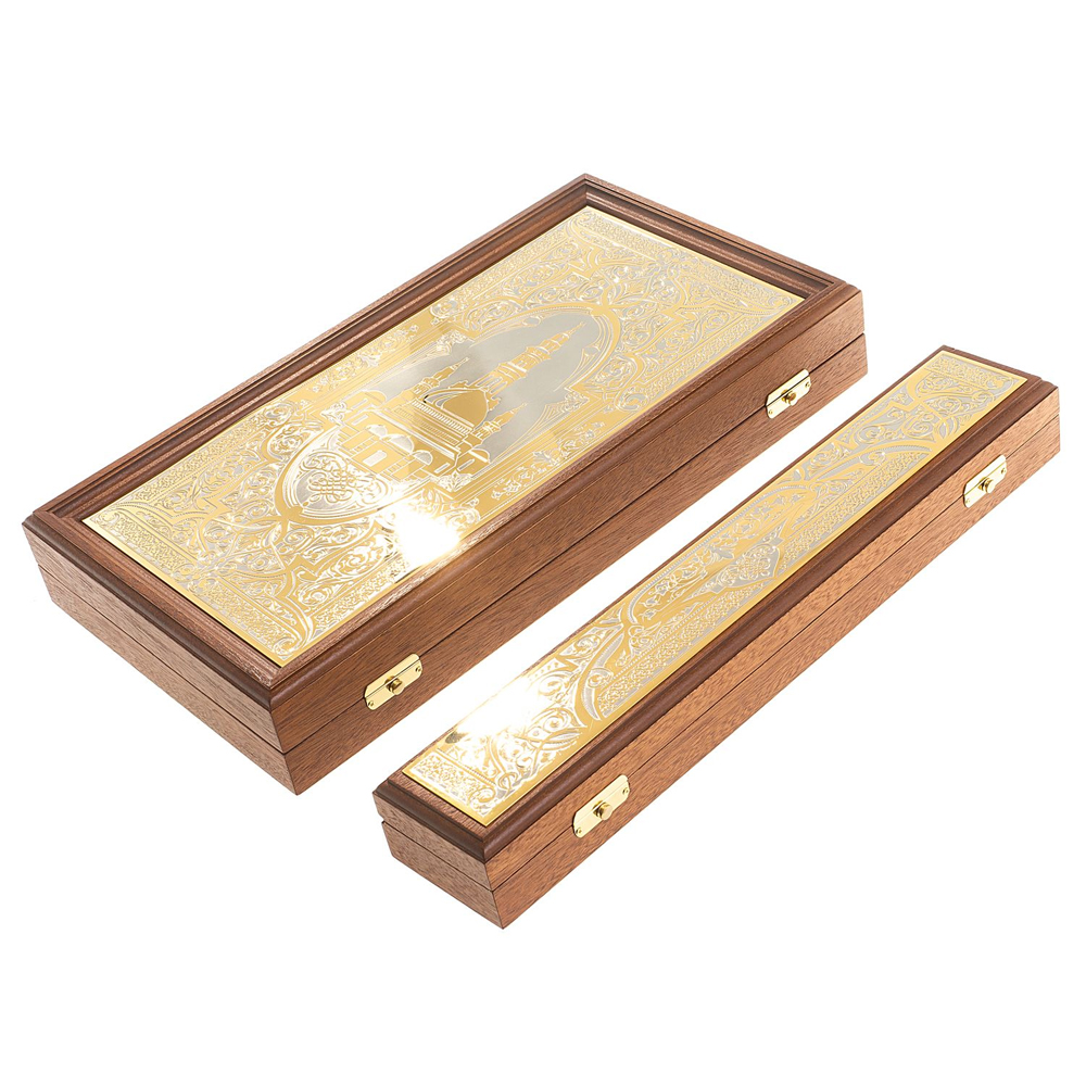 Нарды настольные из натурального камня лазурит и долерит Backgammon from Stone