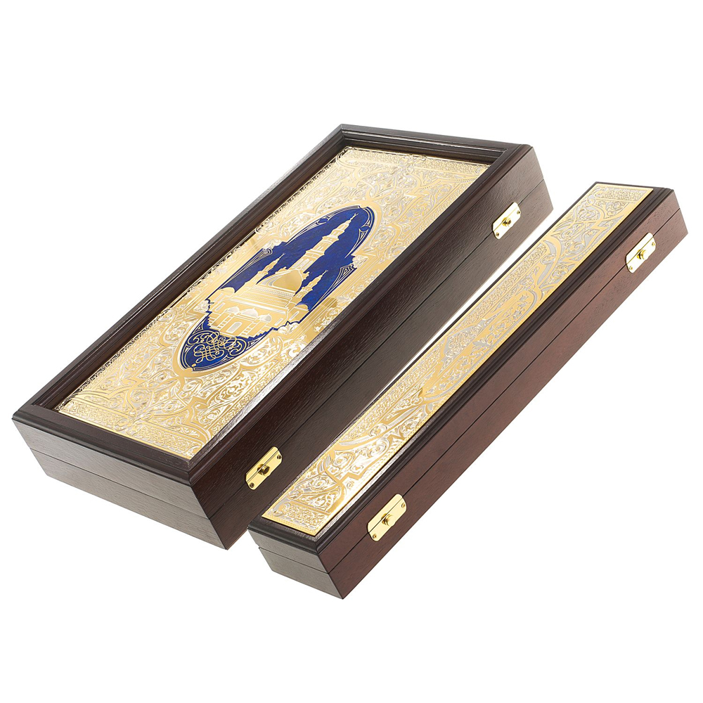 Нарды настольные из натурального камня лазурит и долерит Backgammon from Stone