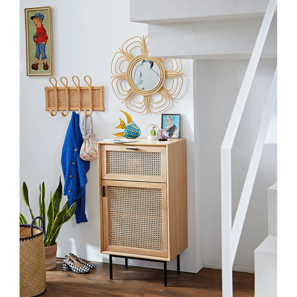 Настенная вешалка из ротанга Wila Wall Hanger M