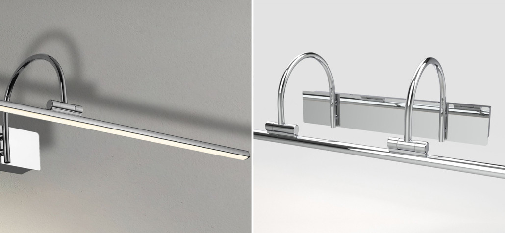 Настенная подсветка цвета хром BACKLIGHT 90 см