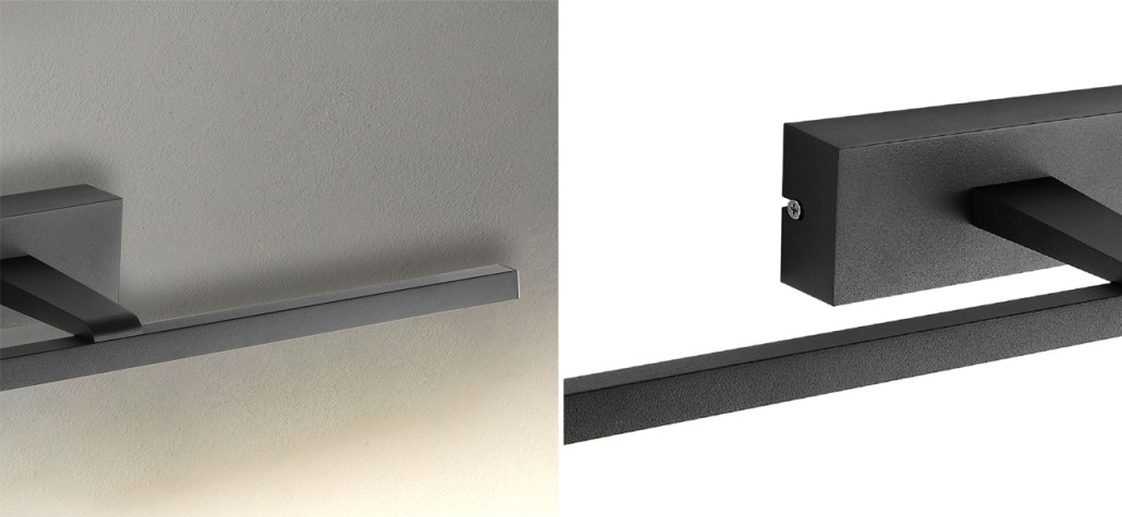 Настенная подсветка черного цвета BACKLIGHT 60 см