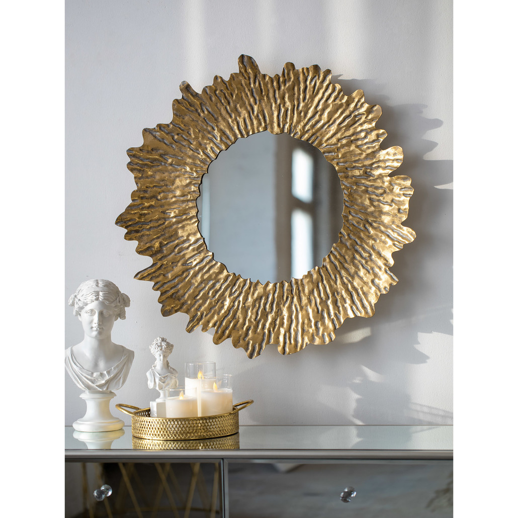 Настенное зеркало The ribbed core