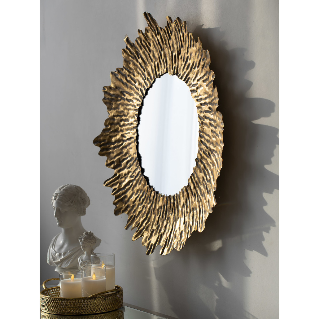 Настенное зеркало The ribbed core