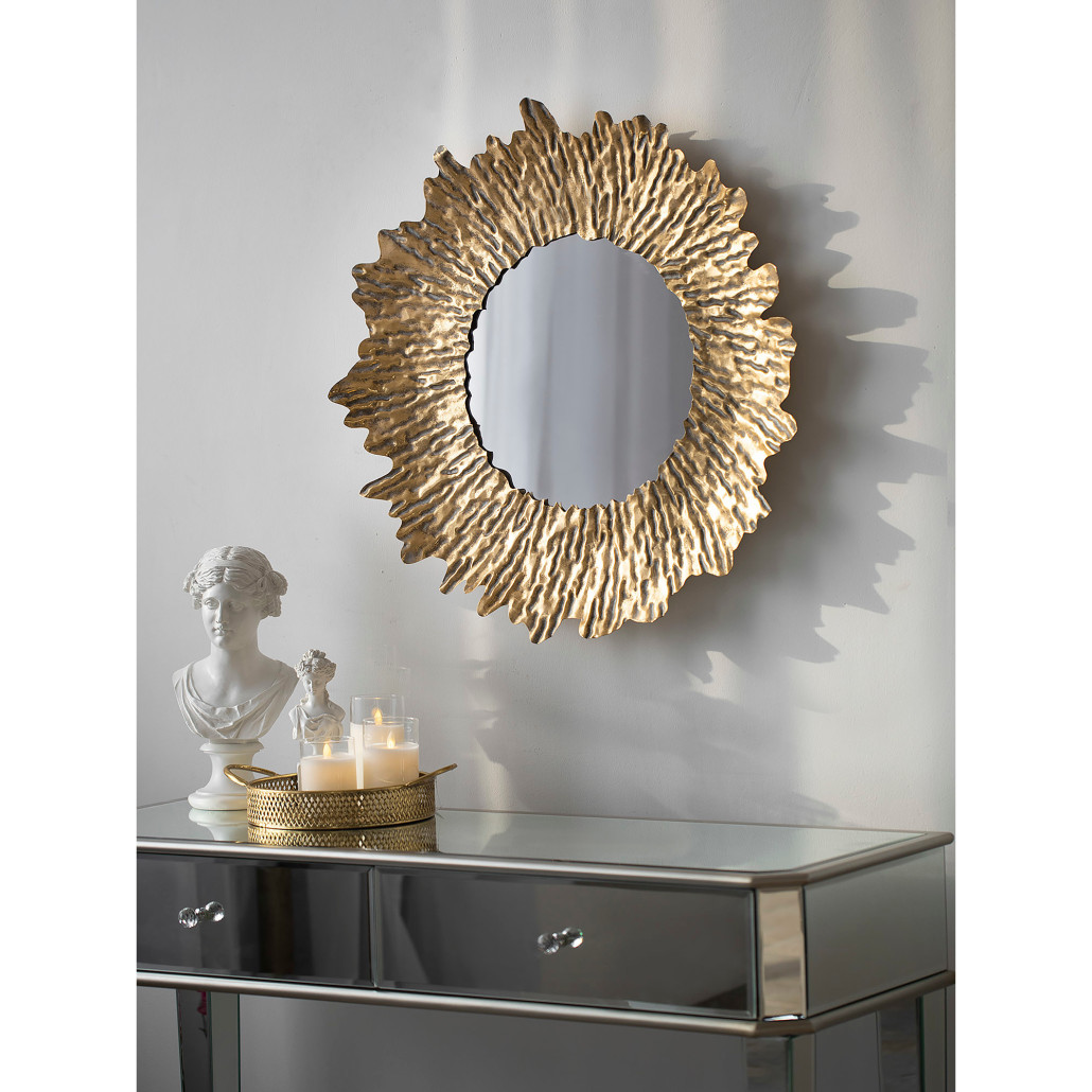 Настенное зеркало The ribbed core