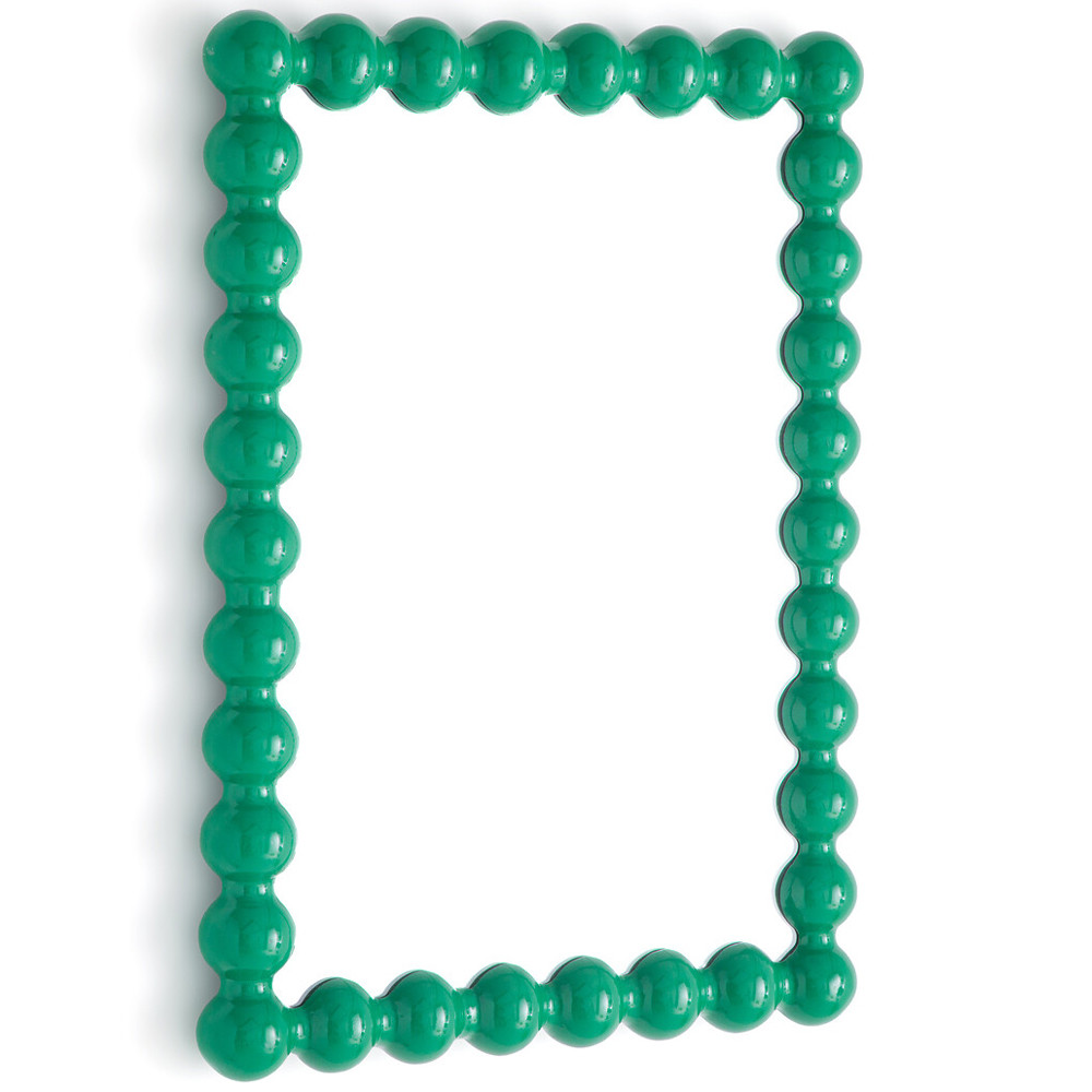 Настенное зеркало в зеленой раме Nya Green Mirror